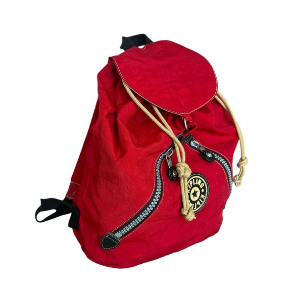 Kipling Red Drawstring Backpack - Picture 2 of 13